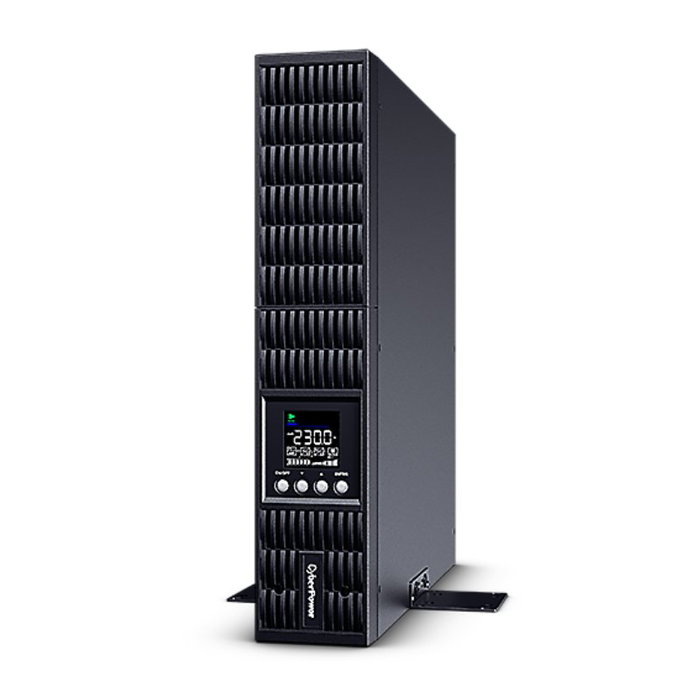 CyberPower SAI/UPS Doble Conversión OLS1500ERT2UA 1500VA/1350W para Rack 2U y Torre con 8 Salidas (4 Críticas + 4 No Críticas), Pantalla LCD a Color, Protección Pura Onda Sinusoidal